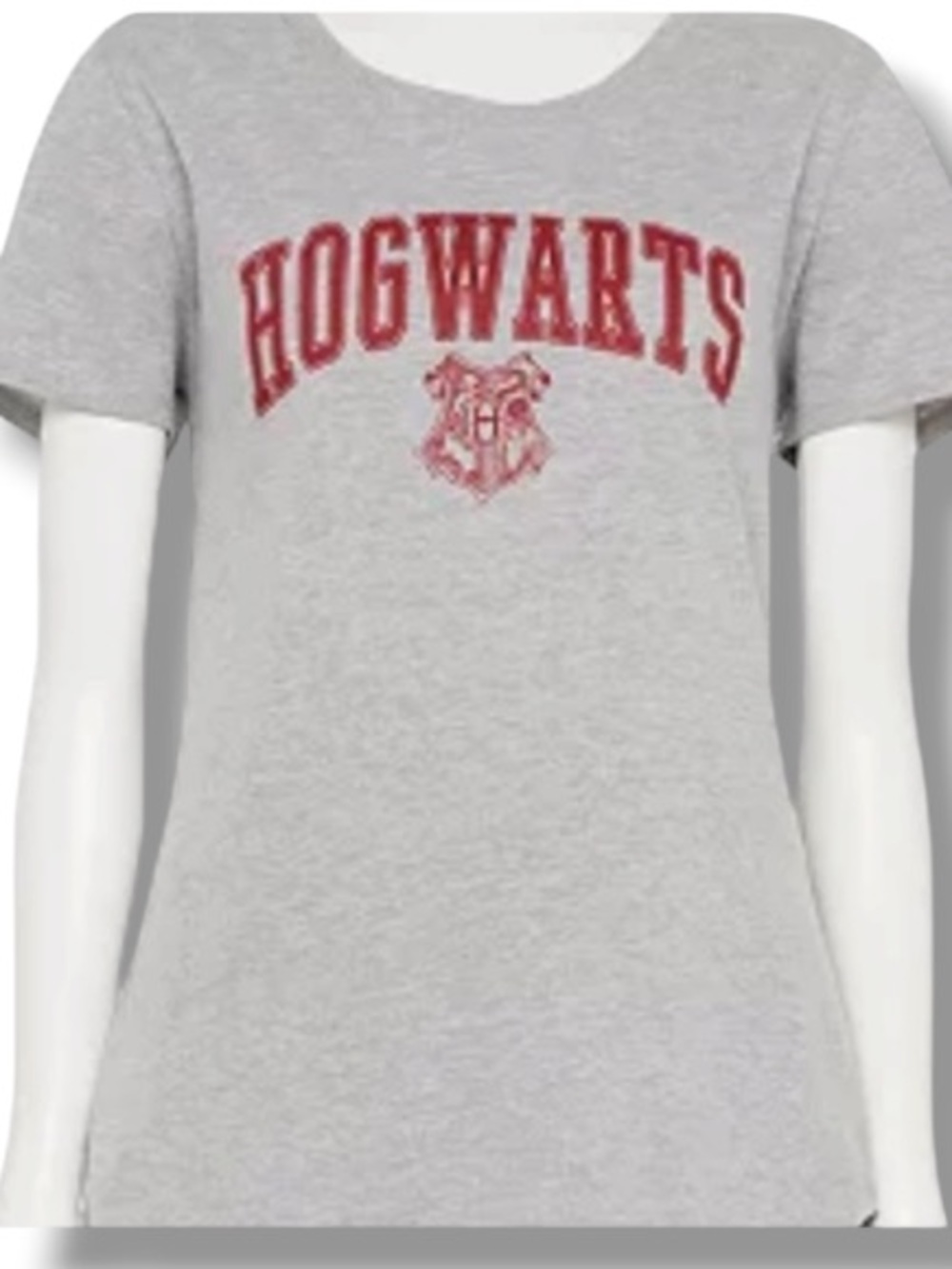 Harry Potter Women's Hogwarts Grey Graphic Tee